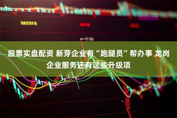 股票实盘配资 新芽企业有“跑腿员”帮办事 龙岗企业服务还有这些升级项